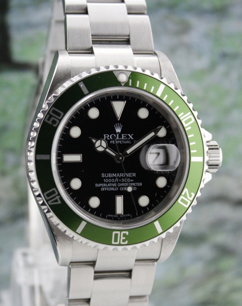 (image for) A ROLEX OYSTER PERPETUAL DATE / "GREEN" SUBMARINER / 16610LV